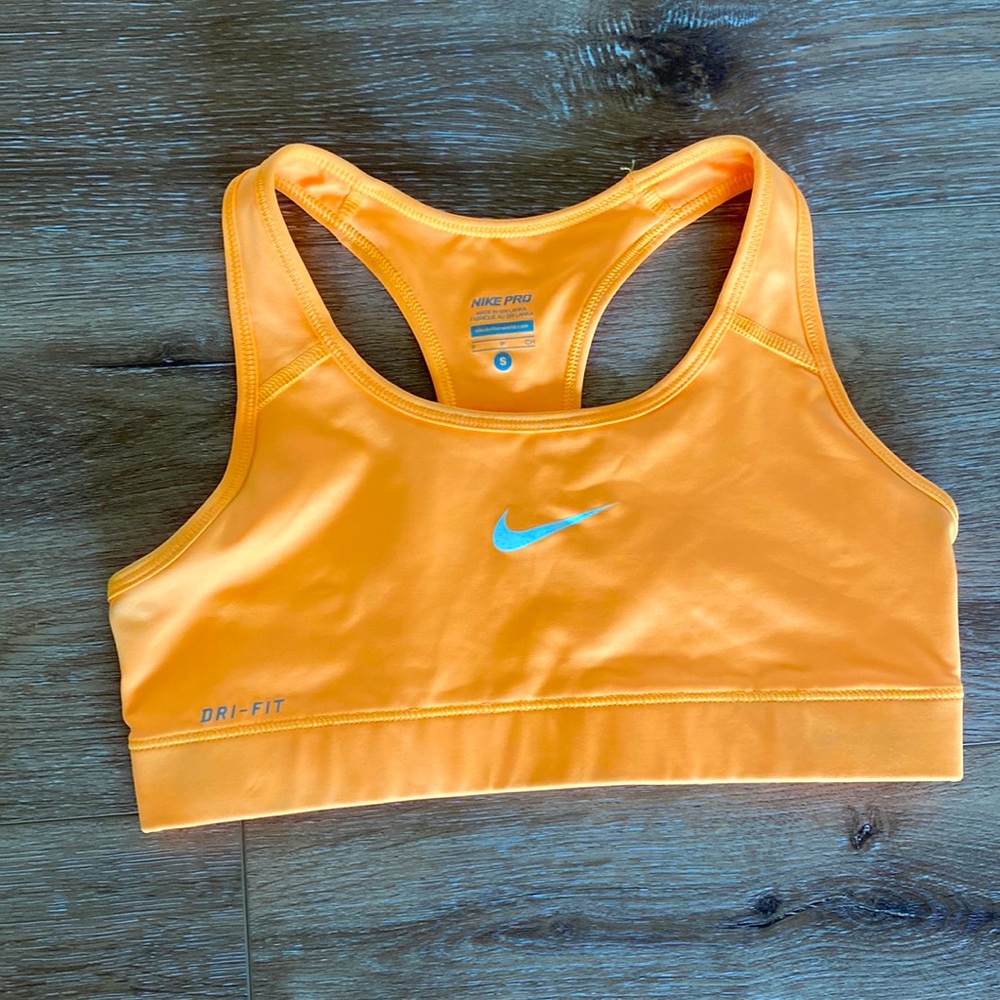 Bright Orange Nike Sports Bra